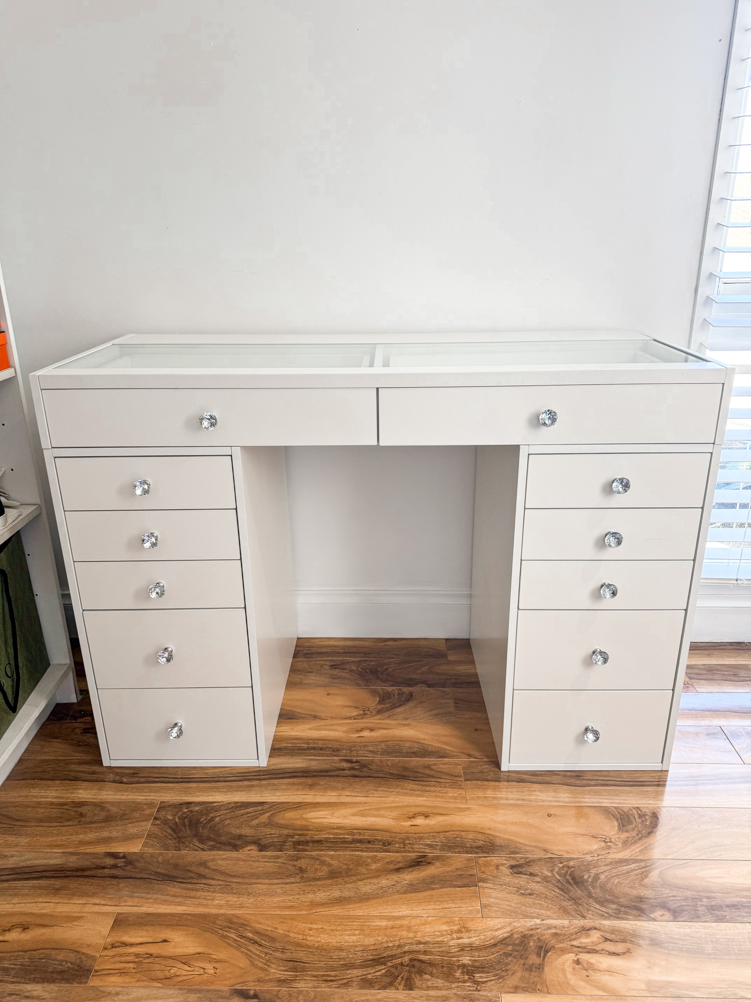 Double Drawer Vanity Table "Pearl"