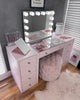 (Set) Hollywood Mirror, Table & 2 x Draw Set “Diva” Black