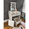 (SET) Pink Mini Vanity table, Mirror & Chair 