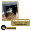 Electra Vanity Table “Diamond” Black