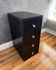 4 Drawer “Diamond” Black