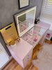 (Set) Hollywood Mirror, Table & 2 x Draw Set Pink “Queen 2”