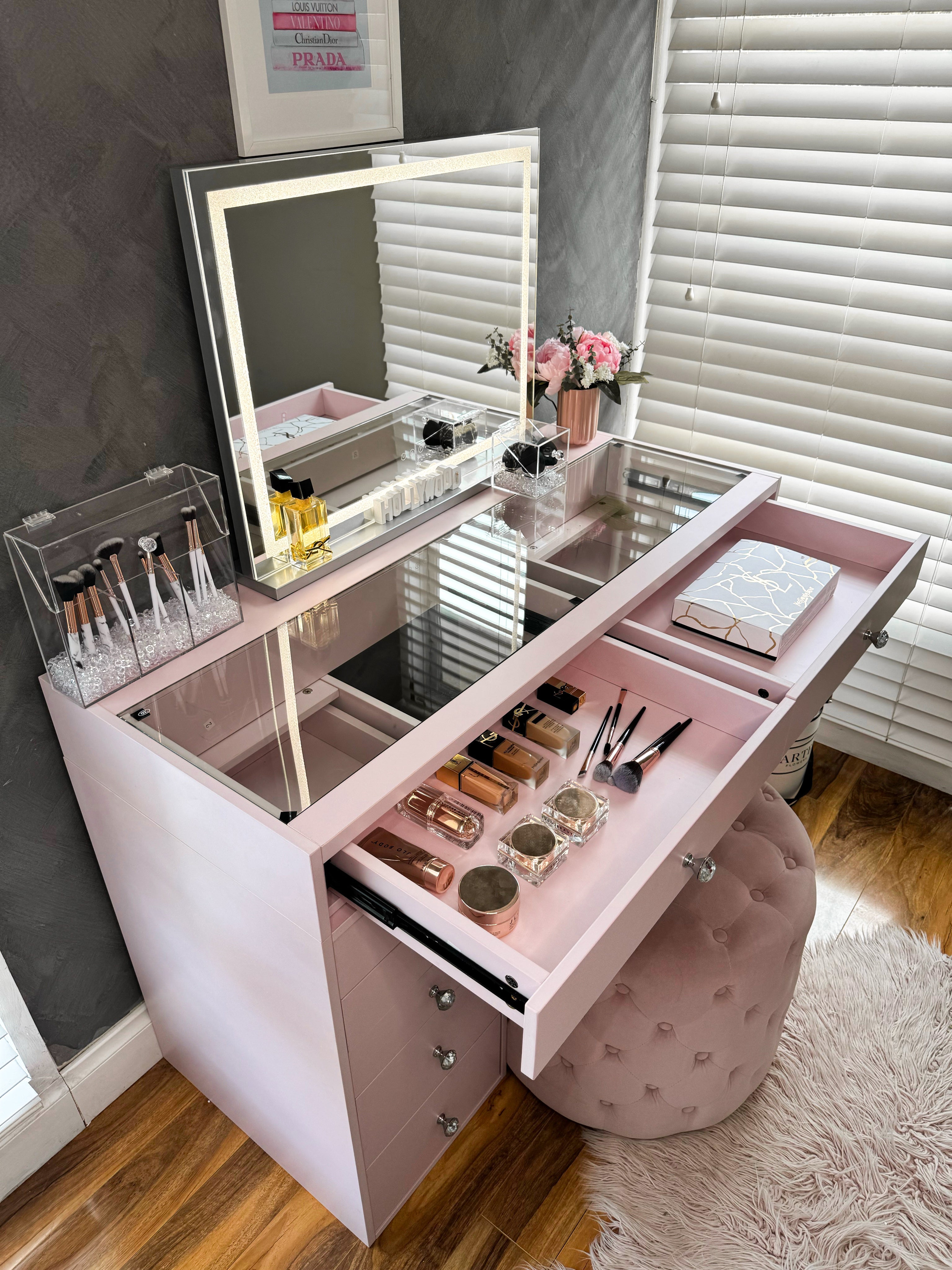 Pink Vanity table Table "Blush"