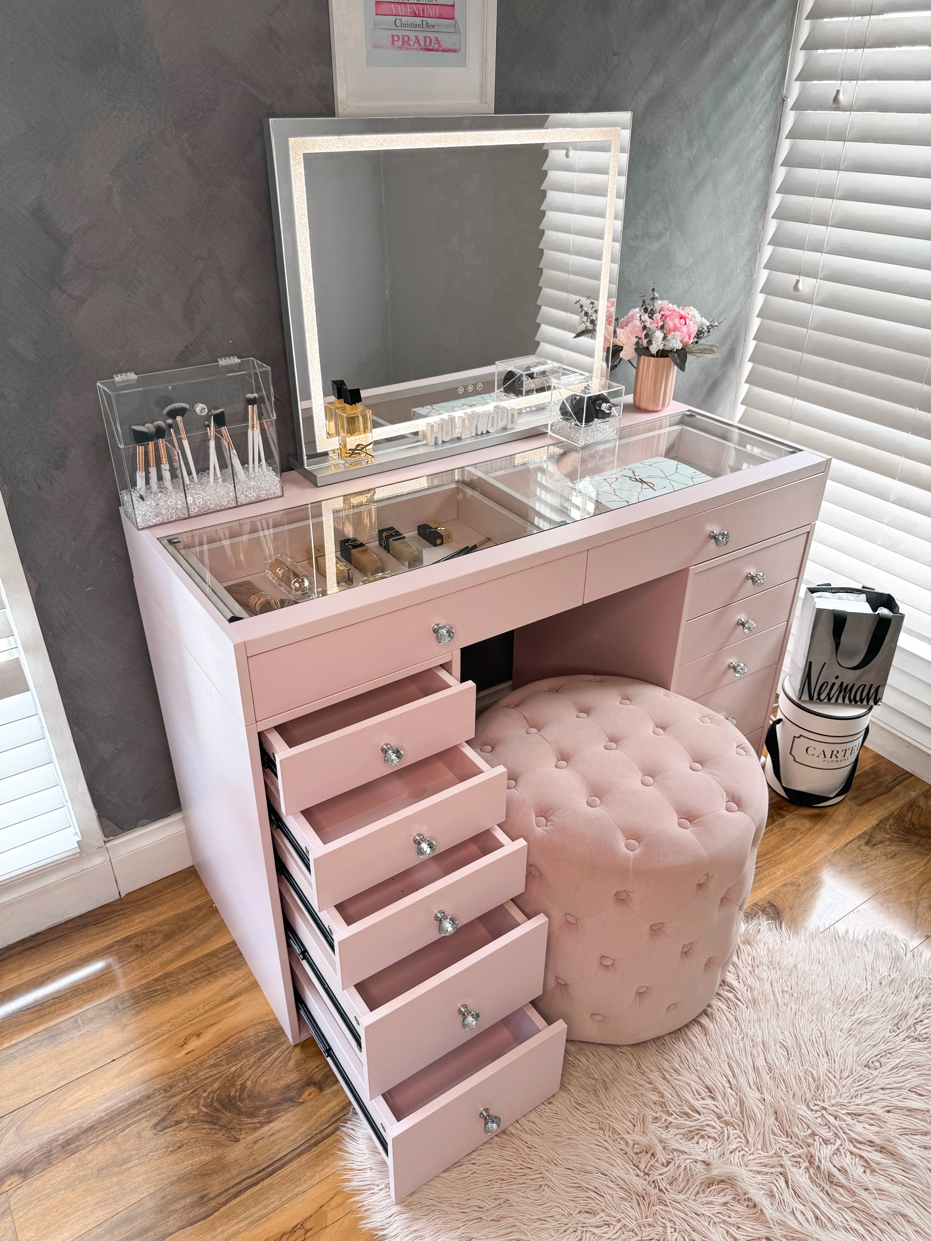 Pink Vanity table Table "Blush"
