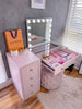 (Set) Hollywood Mirror, Table & Draw Set Pink “ROSE”