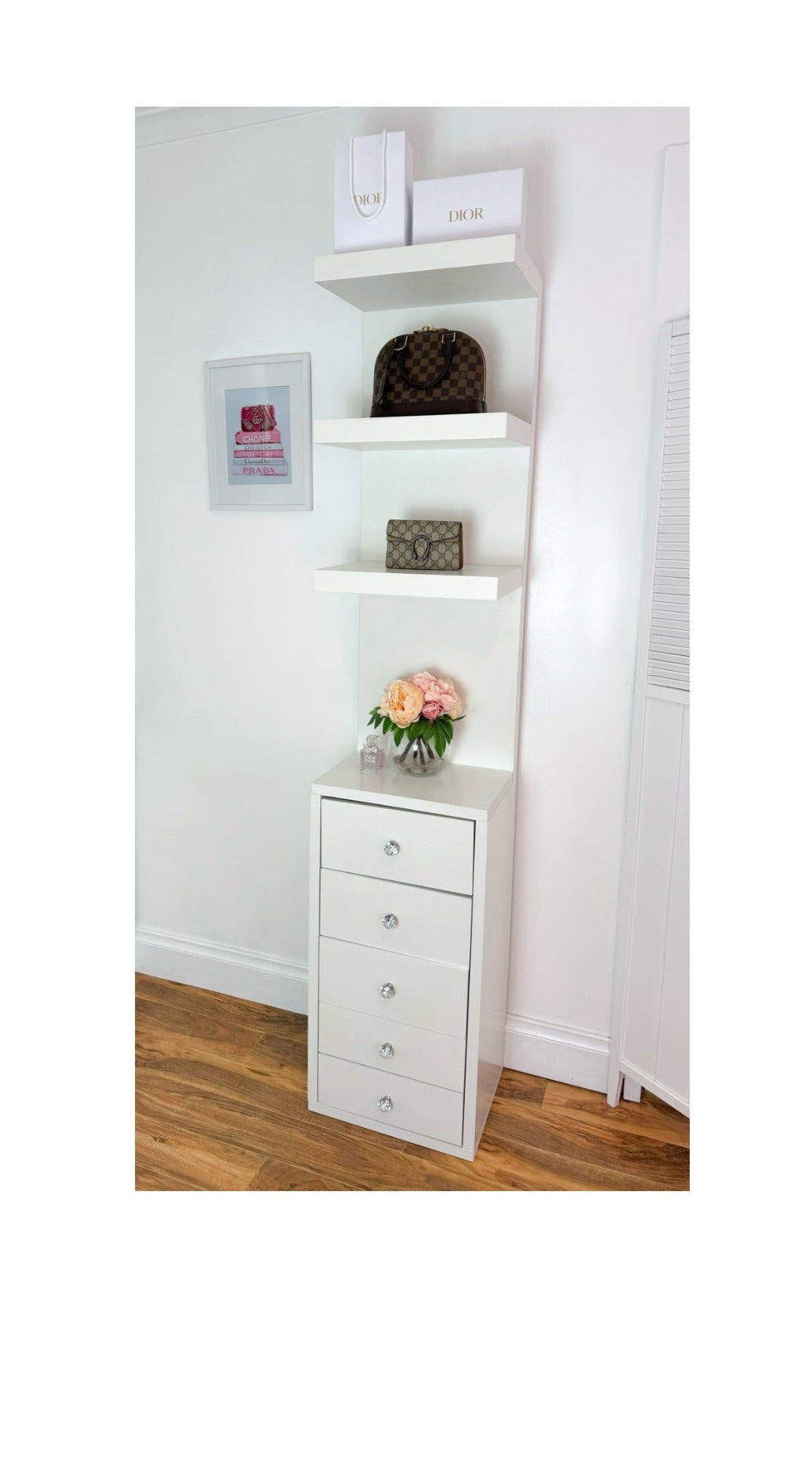 5 Drawer Makeup Shelf “Diamond”