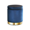 Load image into Gallery viewer, Velvet Chair Ottoman Stool Blue