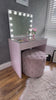 Load and play video in Gallery viewer, (Set) Hollywood Mirror &amp; Table Pink &quot;Luxe&quot;