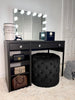 Load image into Gallery viewer, Beauty Chair Ottoman Stool Black - LIMITED EDITION