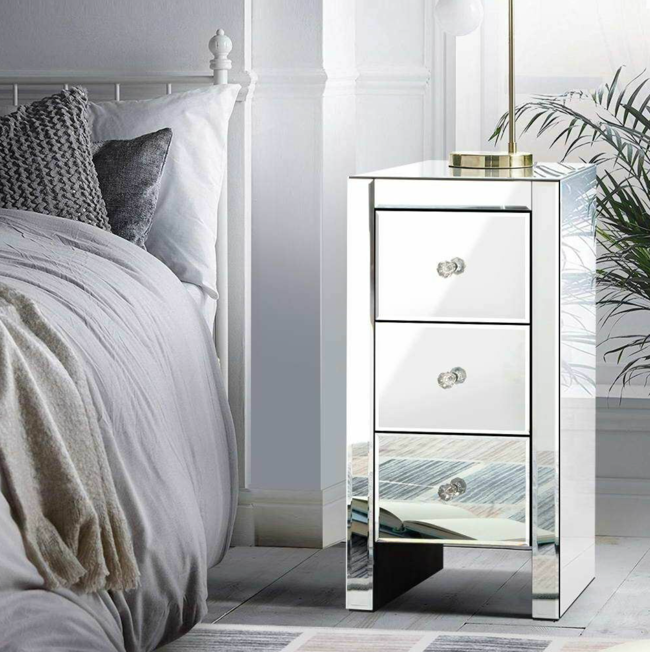 Bed Side Table 2 Drawer small “reflection”