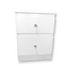 Bed Side Table 2 Drawer  “Diamond”