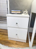 Bed Side Table 2 Drawer  “Diamond”